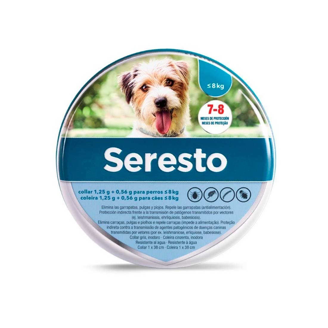 Collar repelente seresto para perros pequeños