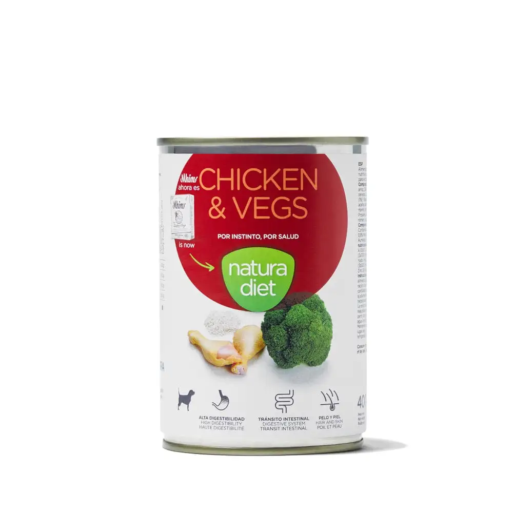 Comida húmeda para perro Natura Diet Chicken & Vegs 400g