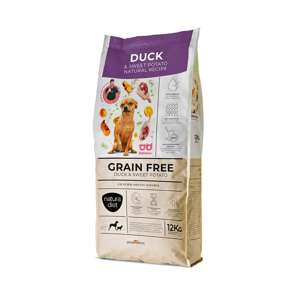 Pienso edición especial Zooasis | Grain Free Duck & Batata 12 Kg